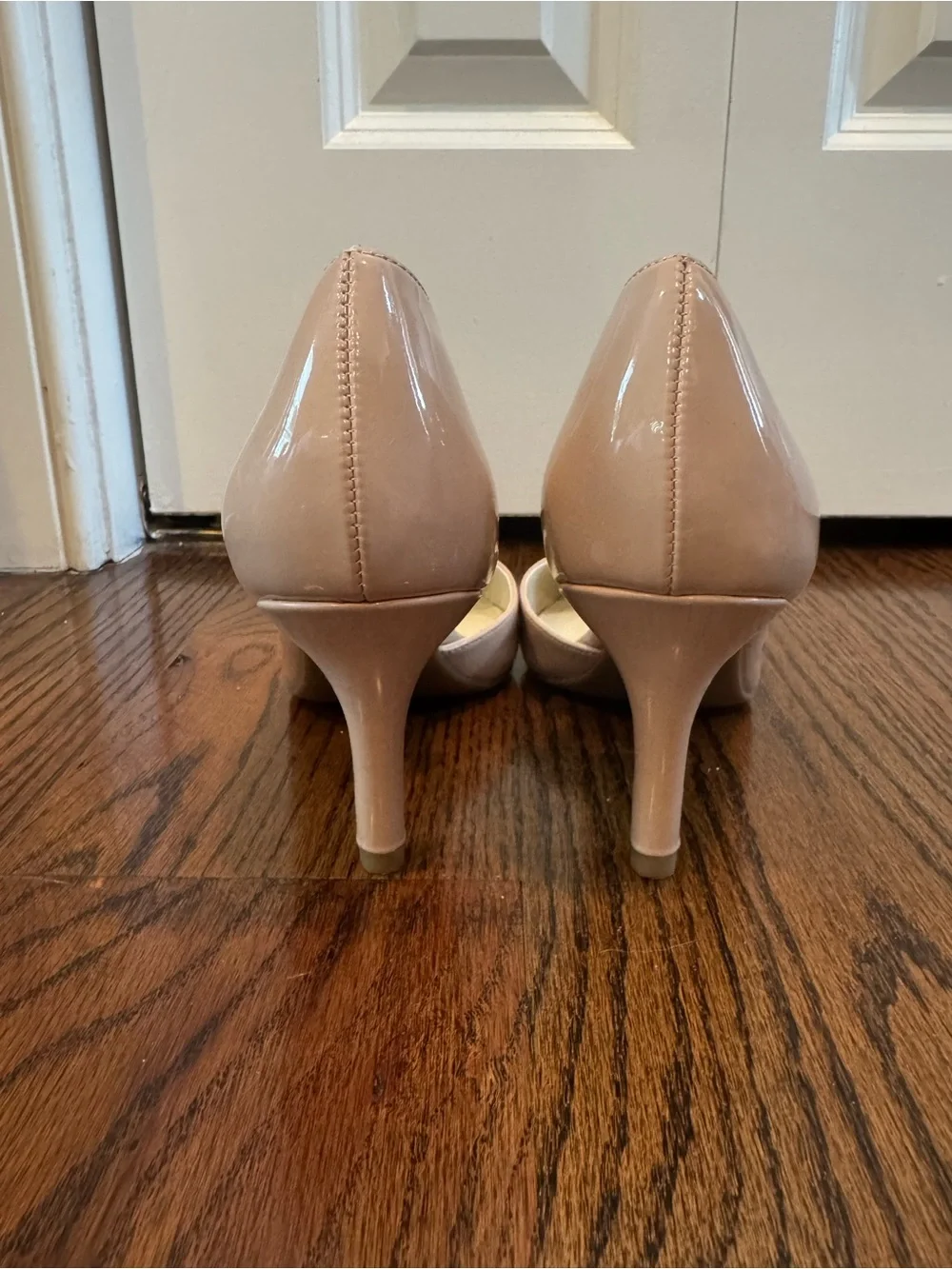 Anne Klein Nude Patent Pointed Toe Pumps | Never Worn | Size 6M